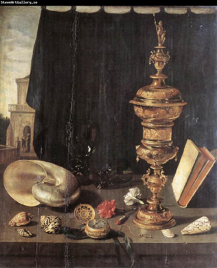 CLAESZ, Pieter Still-life with Great Golden Goblet fg